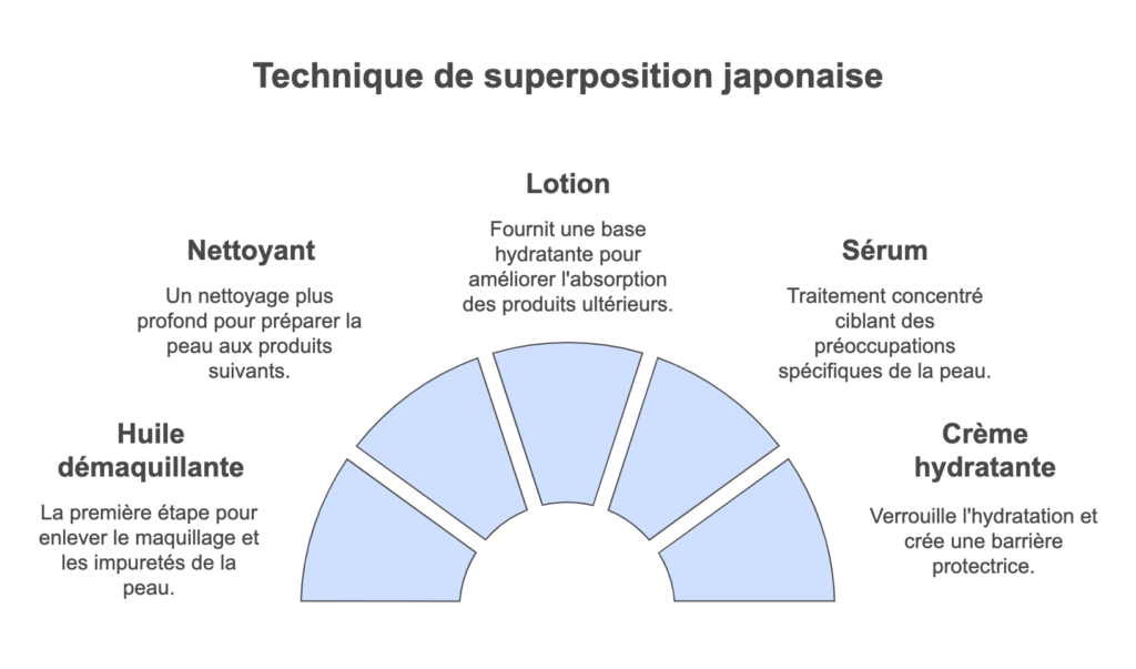 infographie détaillant les mécanismes de la techinqie de superposition japonaise